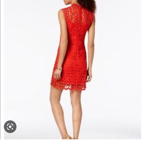 Laundry by Shelli Segal Red Lace Dress size 4 - Picture 6 of 6